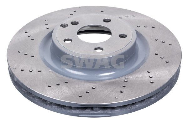SWAG 10 94 4008: Bromsskiva framaxel, Ø: 344mm, Hålad/ventilerad invändigt, Ø: 344mm, belagd