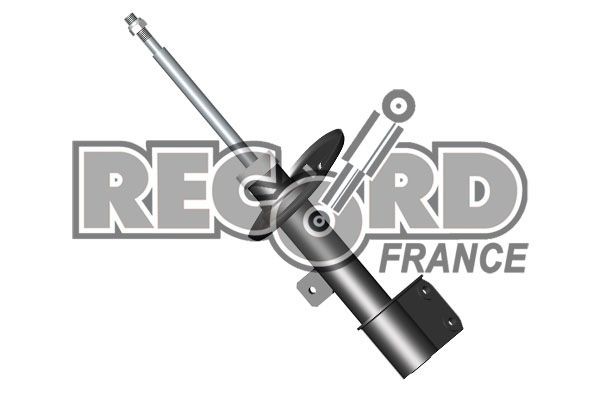 RECORD FRANCE 104726: Støtdemper SUPER framaksel venstre, oljetrykk, Fjærbein