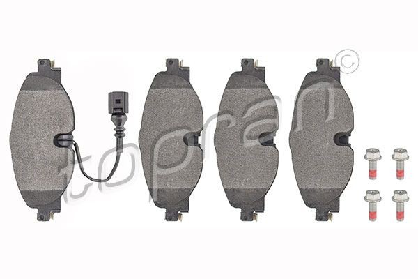 TOPRAN 115 810: Bromsbelägg framaxel, med tillbehör, med monteringsanvisning