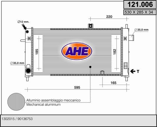 AHE 121.006: Radiateur du moteur