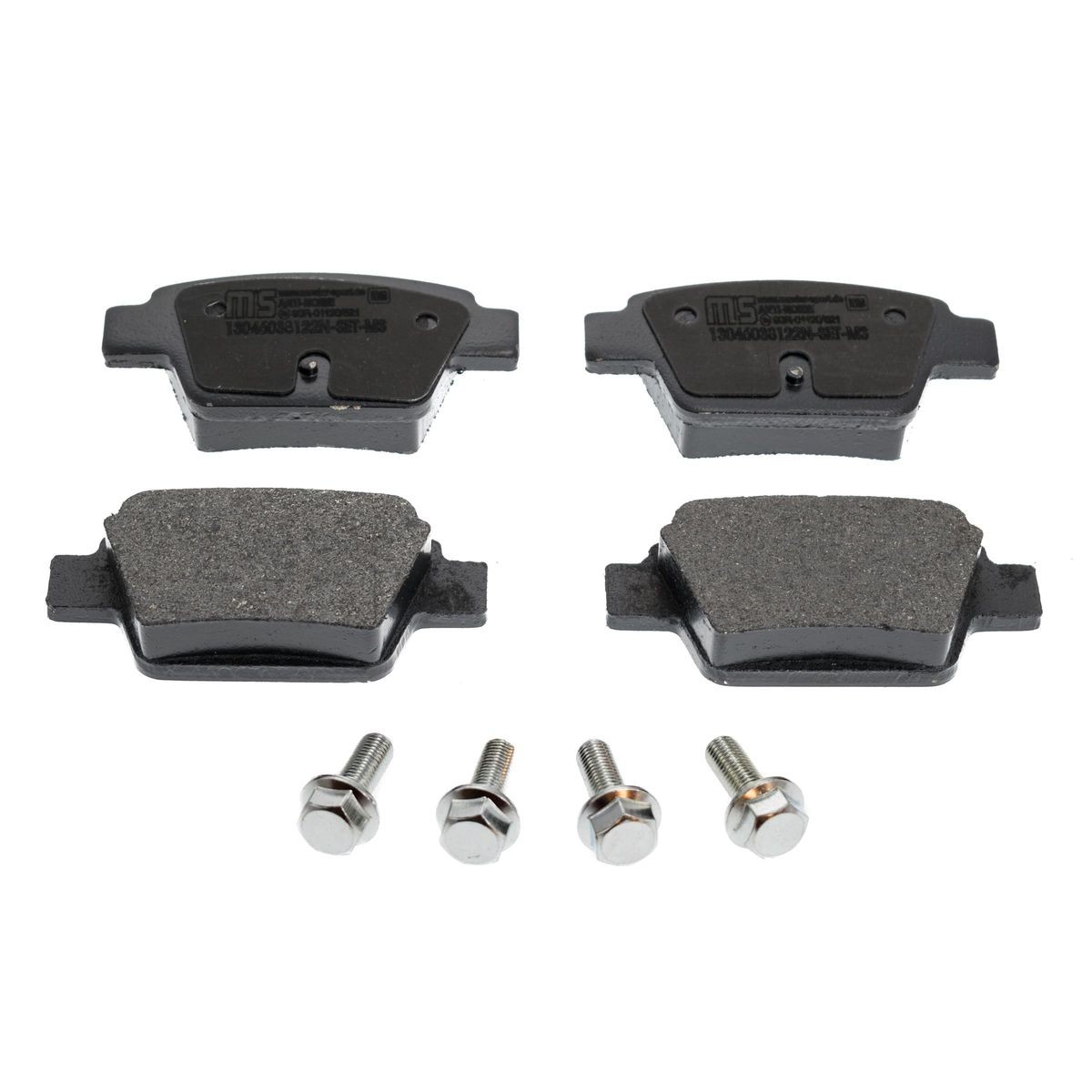 MASTER-SPORT 13046038122N-SET-MS: Bremsbeläge Premium Hinterachse, mit Anti-Quietsch-Blech