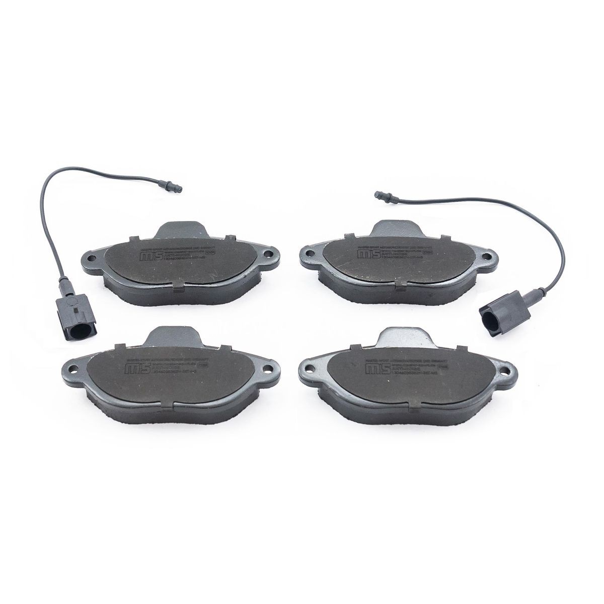 MASTER-SPORT 13046038382N-SET-MS: Bremsbeläge Premium Vorderachse, mit Anti-Quietsch-Blech