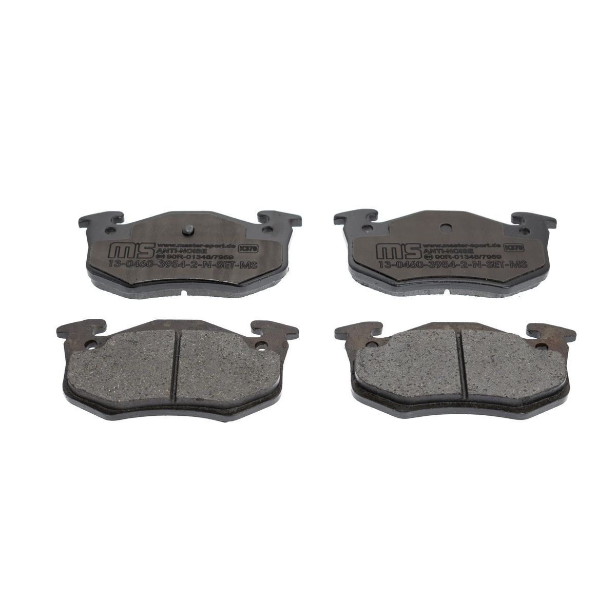 MASTER-SPORT 13046039542N-SET-MS: Piduriklotsid Premium Tagasild, koos kokkusurumisvastase plekiga