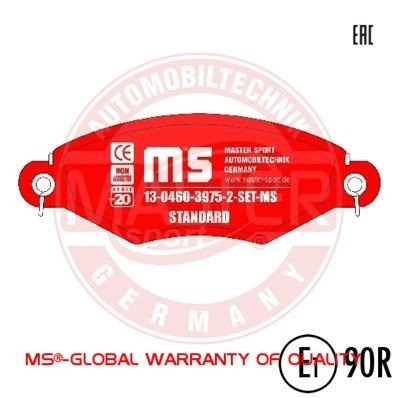 MASTER-SPORT 13046039752-SET-MS: Remblokken HD Long Drive Vooras, Met anti-kreukplaat