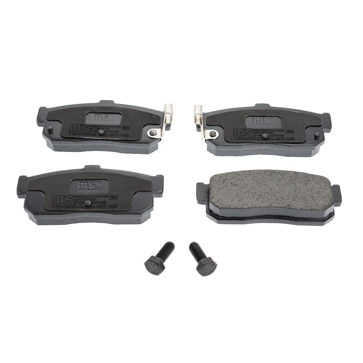 MASTER-SPORT 13046056262N-SET-MS: Bremseklodser Premium bagaksel, med anti-knirke-plade