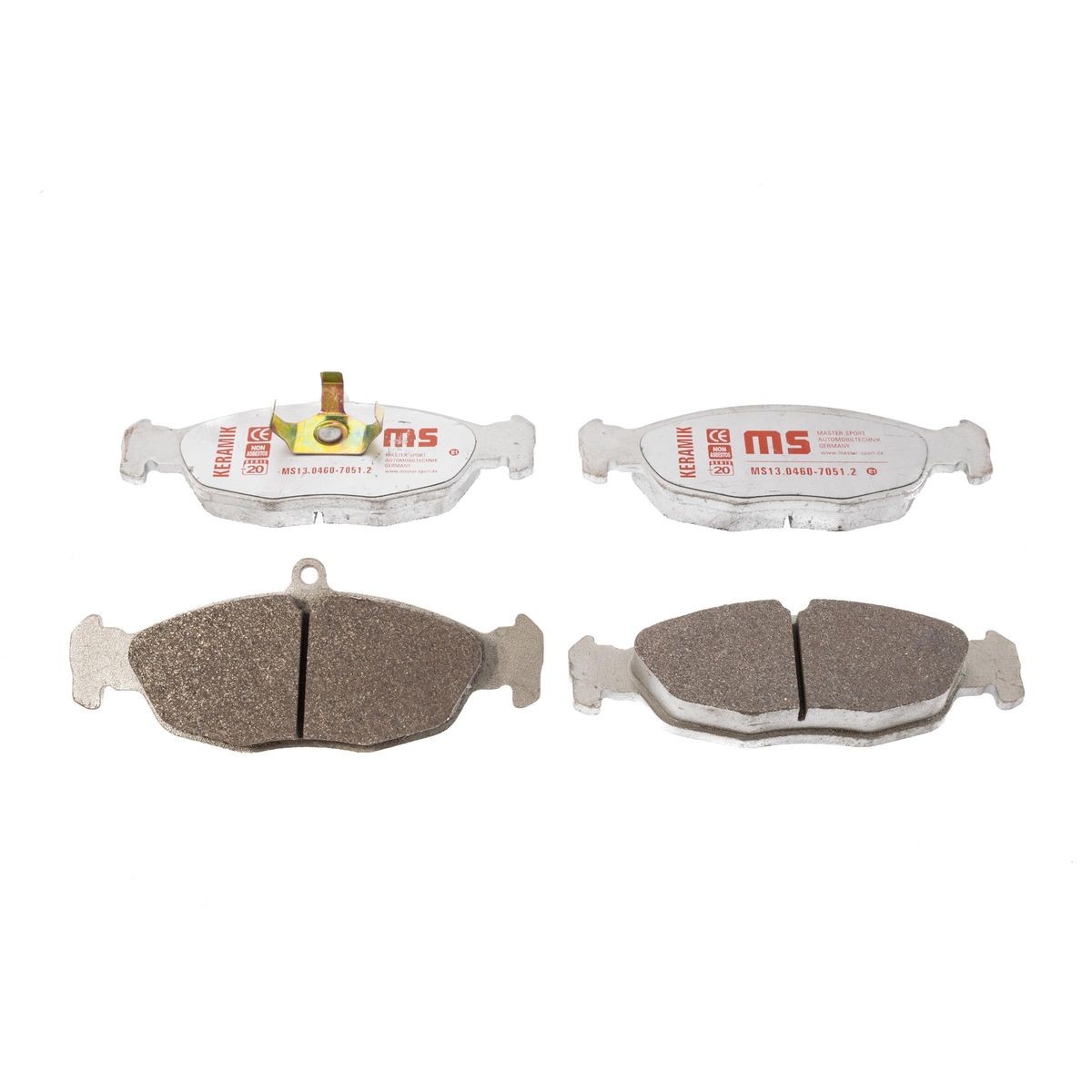 MASTER-SPORT 13046070512K-SET-MS: Plaquettes de frein Premium Ceramic Essieu avant, avec tôle anti-bruit