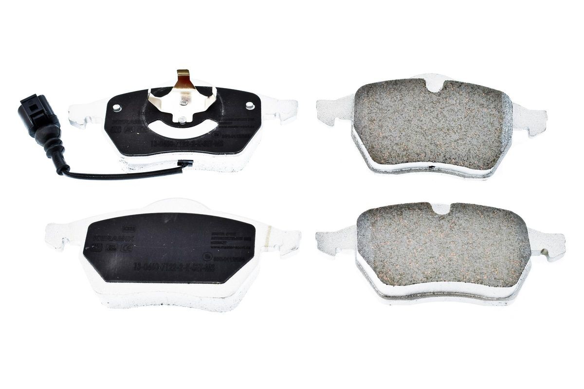MASTER-SPORT 13046071222K-SET-MS: Bremsbeläge Premium Ceramic Vorderachse, mit Anti-Quietsch-Blech