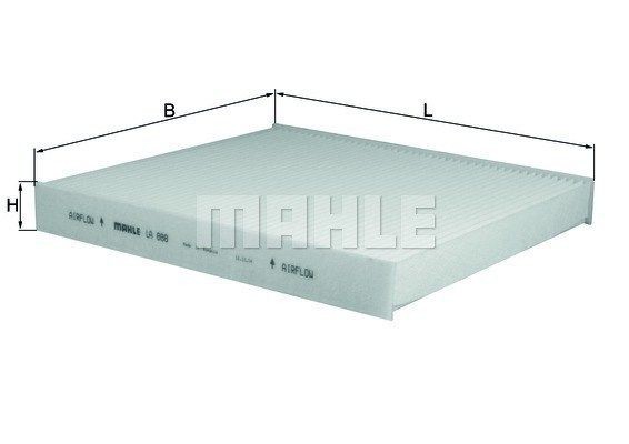 MAGNETI MARELLI 154072351820: Filtre d'habitacle Cartouche filtrante, Filtre à particules