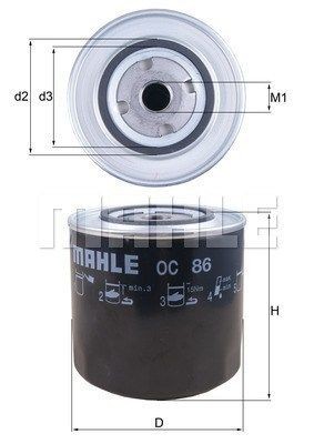 MAGNETI MARELLI 154076432320: Filtro olio