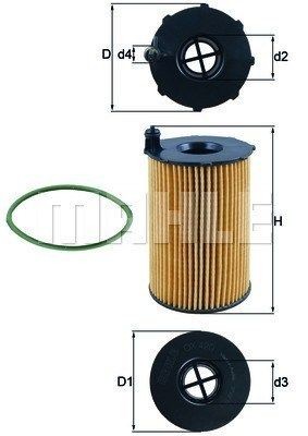 MAGNETI MARELLI 154705321350: Oliefilter