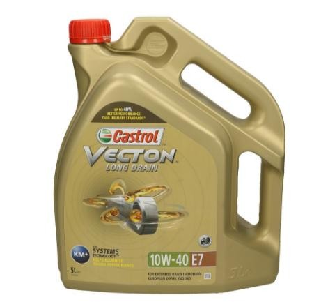 CASTROL 154BEB: Motorový olej 5l, 10W-40 Vecton, Long Drain E7