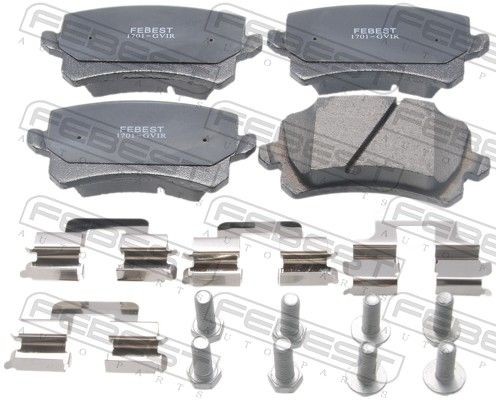 FEBEST 1701-GVIR: Bromsbelägg Bakaxel