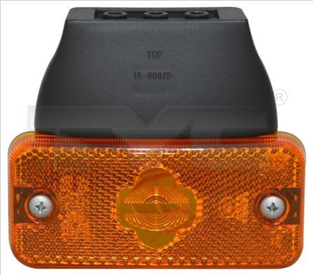 TYC 18-11007-01-9 Blinker beidseitig, orange, ohne Lampenträger, mit Anbau-/Befestigungsmaterial, mit Halter