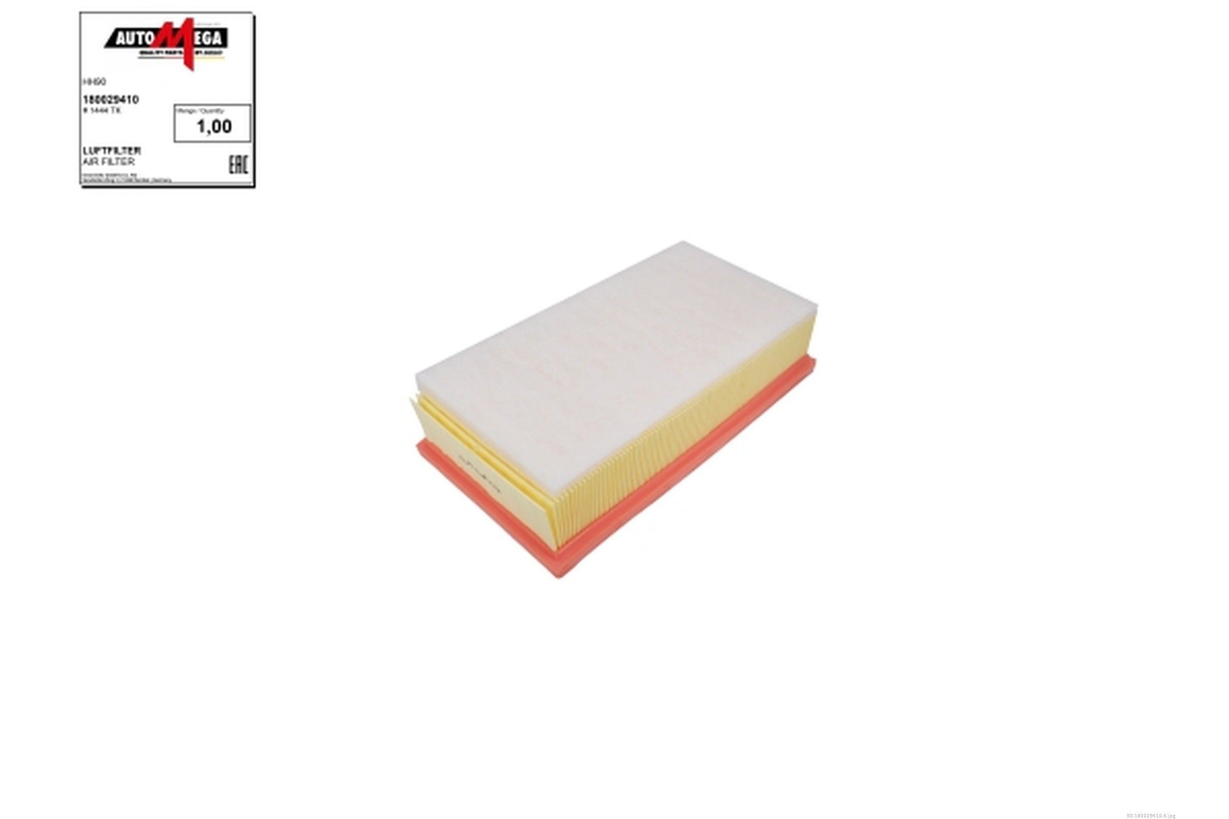 AUTOMEGA 180029410: Luchtfilter Met voorfilter