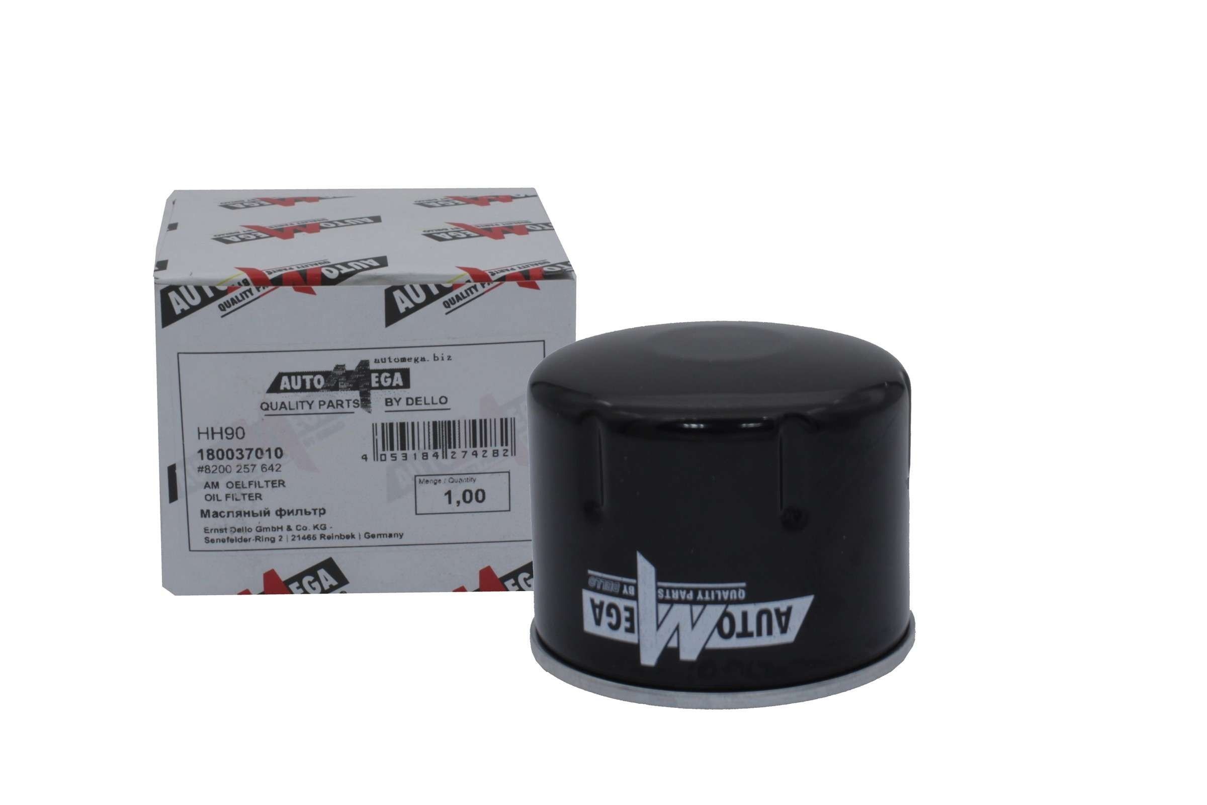 AUTOMEGA 180037010: Eļļas filtrs