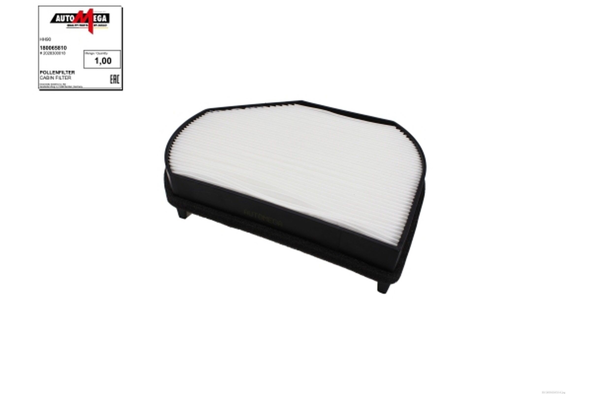 AUTOMEGA 180065810: Szűrő, utastér levegő részecskeszűrő