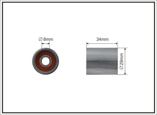 CAFFARO 219-95: Geleiderol, distributieriem