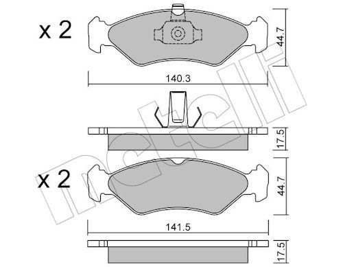 METELLI 22-0088-0: Remblokken