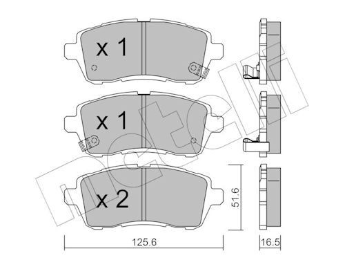 METELLI 22-0793-1: Remblokken
