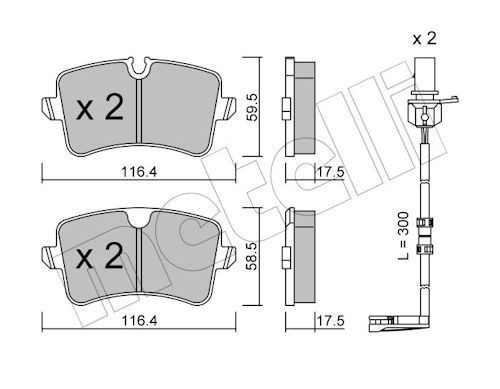 METELLI 22-0955-1K: Bremžu kluči