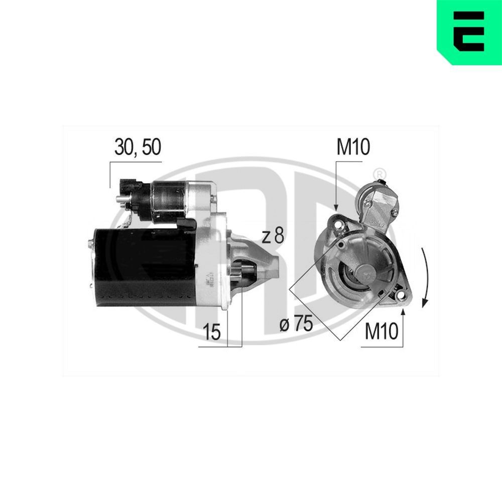 ERA 220644: Startmotor 0,8kw