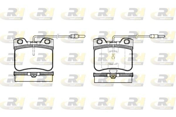 ROADHOUSE 2247.14: Bremžu kluči Priekšējais tilts, ar piederumiem, ar atsperi, ar līmplēvi