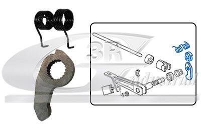 3RG 22708 Reparatursatz, Schalthebel