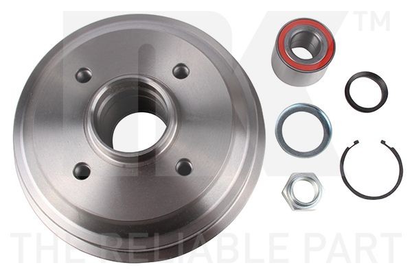 NK 251909: Спирачен барабан 212mm, с колесен лагер