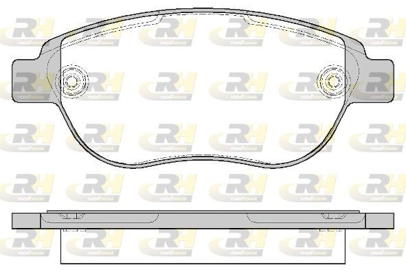 ROADHOUSE 2841.00: Bremsbeläge Vorderachse, mit Zubehör, mit Schrauben, mit Klebefolie