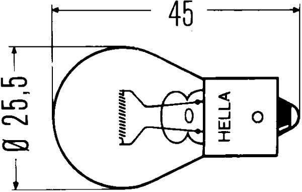 HELLA 8GA 002 073-137 Glühlampe