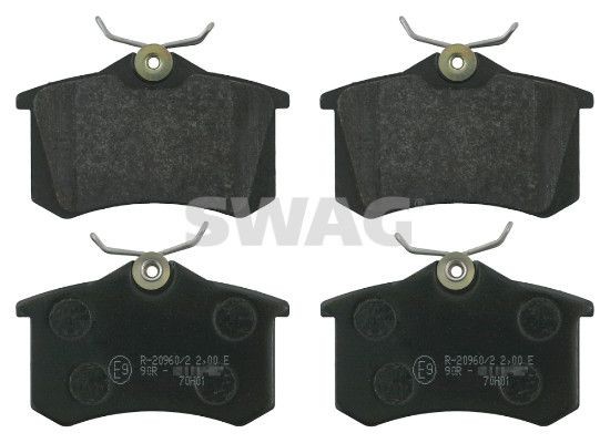 SWAG 30 91 6146: Klocki hamulcowe Oś tylna
