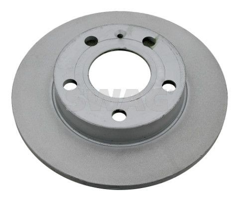 SWAG 30 92 3570: Disque de frein Essieu arrière, Ø: 245mm, plein, Ø: 245mm, revêtu
