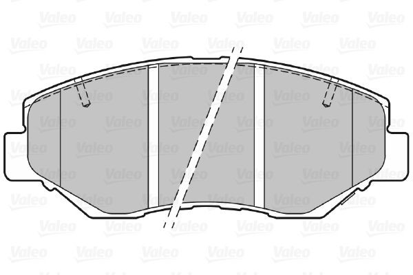 VALEO 301757: Bromsbelägg framaxel, utan anti-skrik-plåt, FIRST