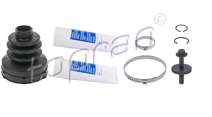 TOPRAN 304 387: Asmanchetten set Vooras links, Versnellingsbak zijde