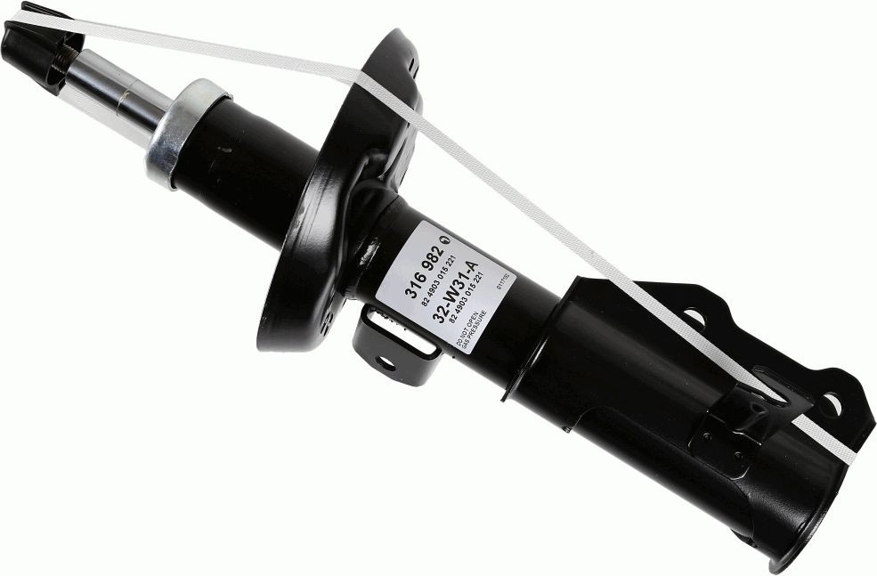 SACHS 316 982: Amortizor Axa fata stanga, presiune gas, Ansamblu amortizor-arc
