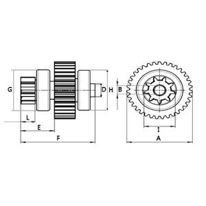 HC-Cargo 333189: Vapaakytkin, käynnistinmoottori