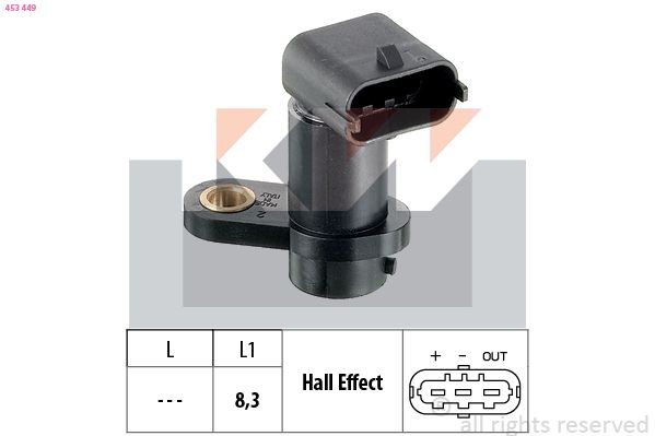 KW 453 449: Tunnistin, nokka-akselin ajoitus Made in Italy - OE Equivalent