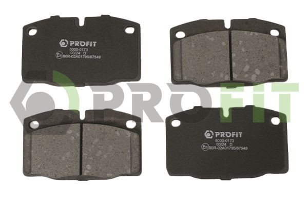 PROFIT 5000-0173: Plaquettes de frein Essieu avant