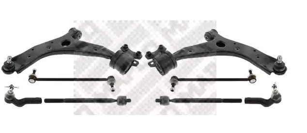 MAPCO 53521: Tukivarsisarja, pyörien tuenta Etuakseli, vasen, Etuakseli, oikea, Alla, sisemmällä ohjausnivelellä, Kuulatapilla