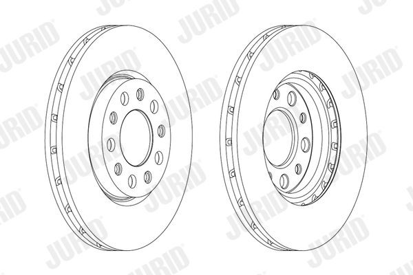 JURID 562916JC: Bremsscheibe COAT+ Ø: 281mm, Belüftet, Ø: 281mm, beschichtet, ohne Schrauben