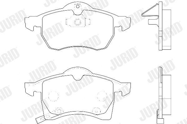 JURID 571975D: Klocki hamulcowe z zamkiem