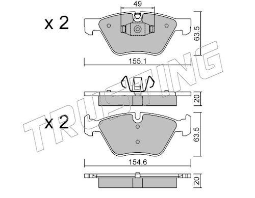 TRUSTING 573.5: Remblokken