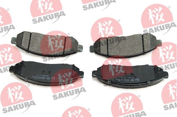 SAKURA 600-10-4182: Plaquettes de frein Essieu avant