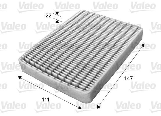 VALEO 715656: Filtrs, Salona telpas gaiss Daļiņu filtrs CLIMFILTER COMFORT