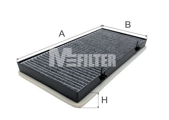 MFILTER K 9000C: Filtrs, Salona telpas gaiss Aktivētās ogles filtrs, Smalkās attīrīšanas salona filtrs