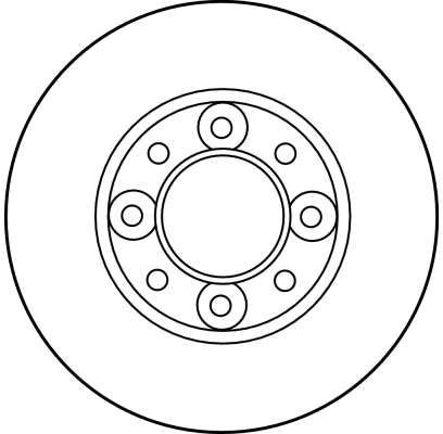 TRW DF1301: Disco de freno Ø: 240mm, macizo, Ø: 240mm
