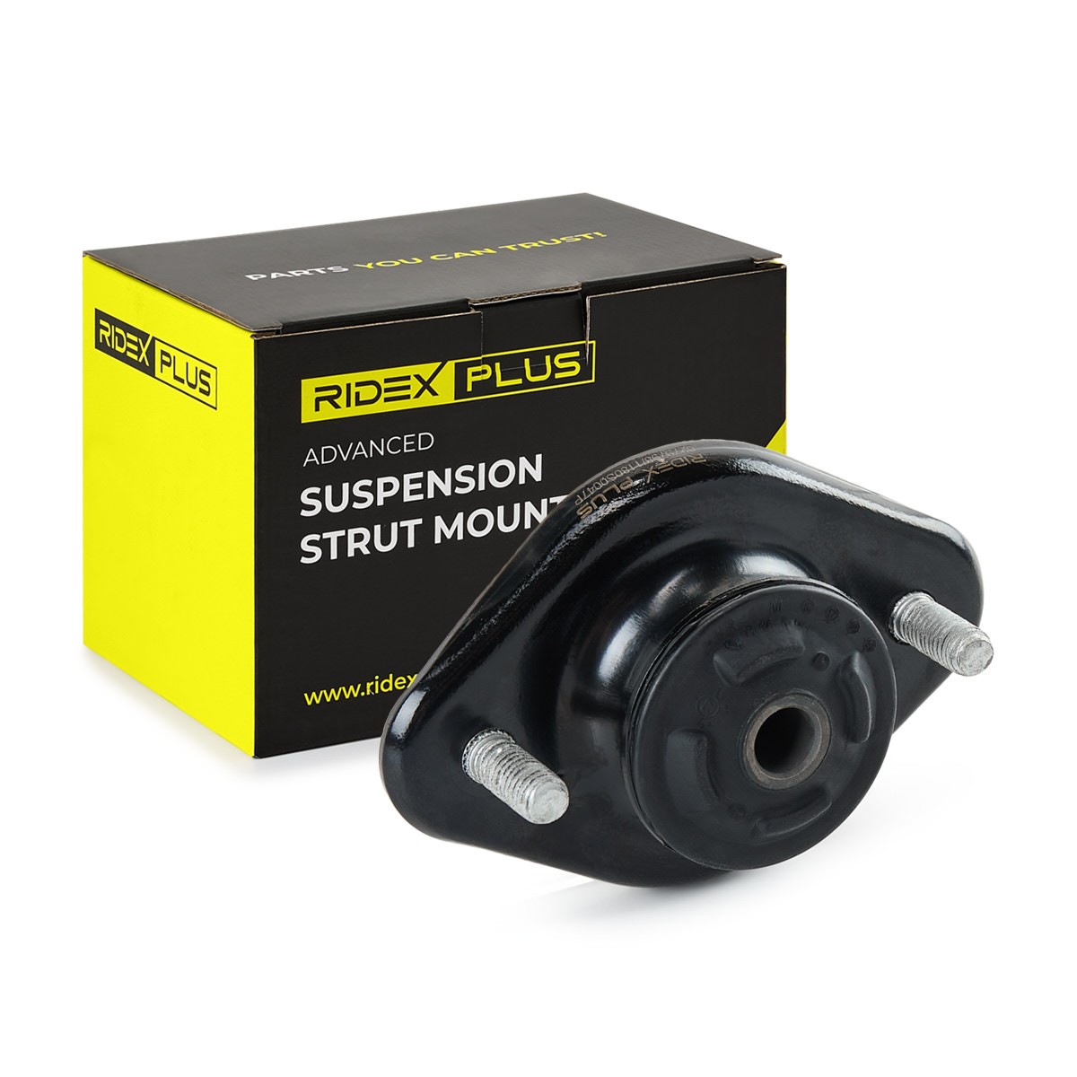 RIDEX PLUS 1180S0047P: Copela de amortiguador Eje trasero, con junta, Rodamiento no requerido, sin rodamiento de bolas
