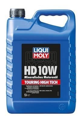LIQUI MOLY 1249: Motoreļļa 5l, 10W Touring High Tech, HD