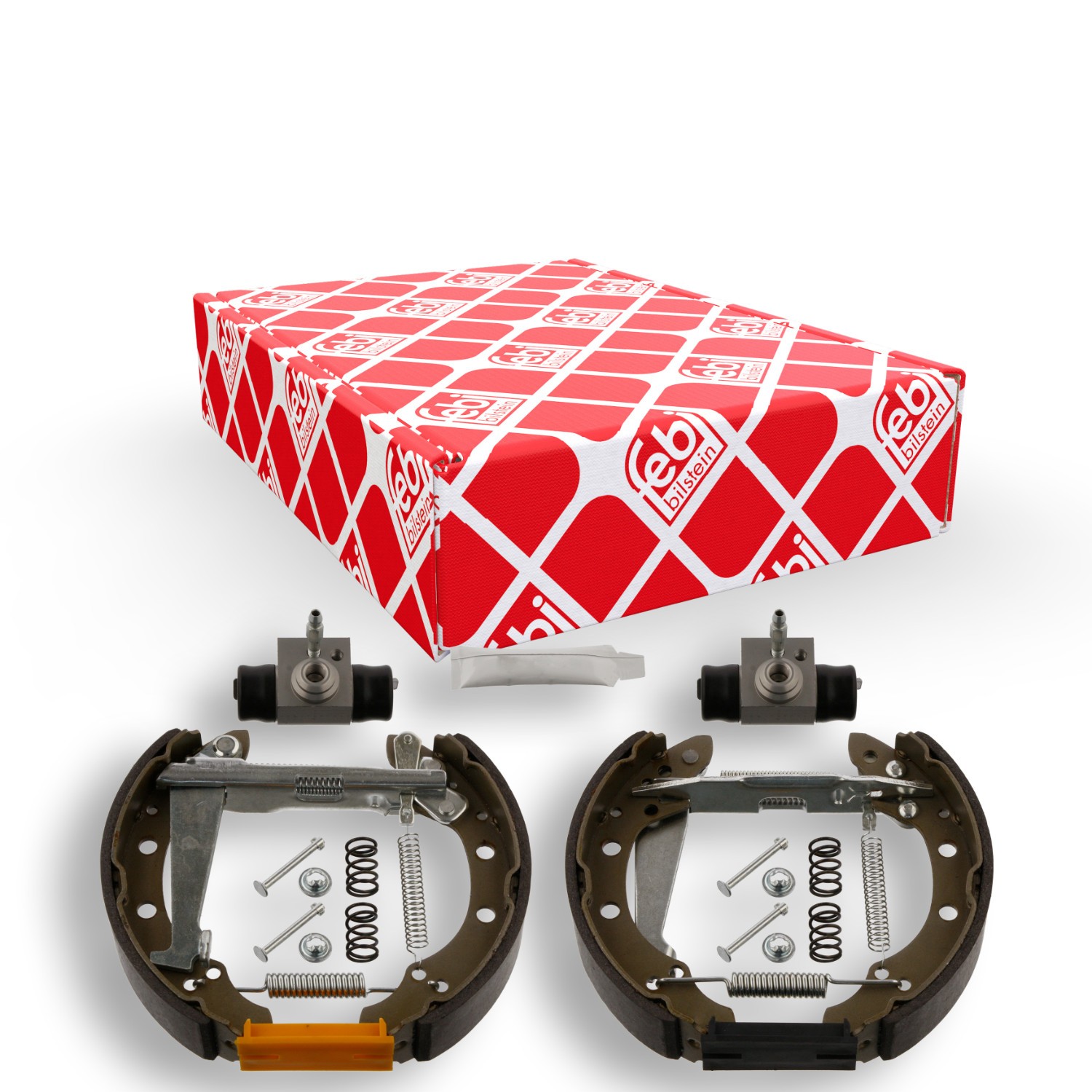 FEBI BILSTEIN 37547: Kit frenos, disco de tambor Eje trasero, con cilindro de freno de rueda, con accesorios, con material de montaje/fijación