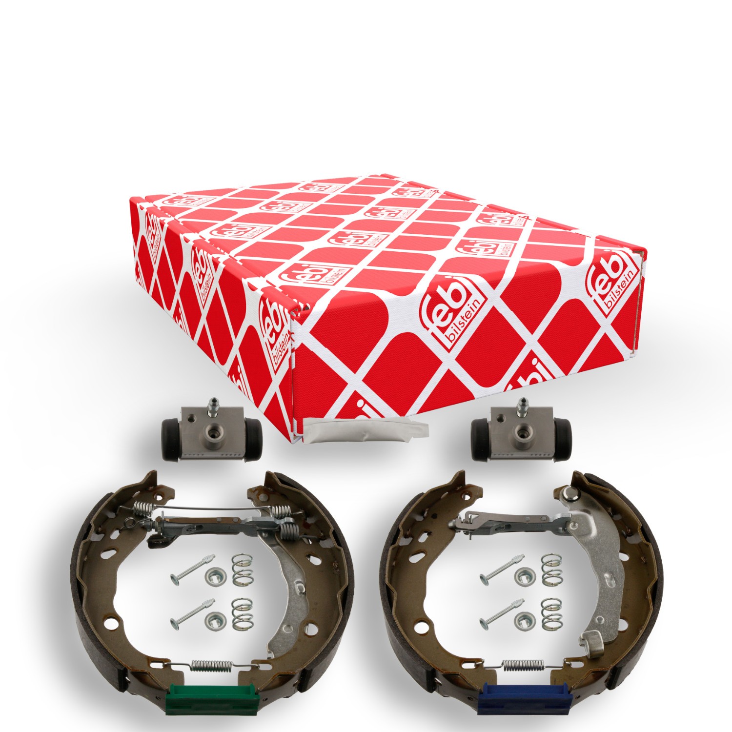 FEBI BILSTEIN 37239: Kit frenos, disco de tambor Eje trasero, con cilindro de freno de rueda, con accesorios, con material de montaje/fijación